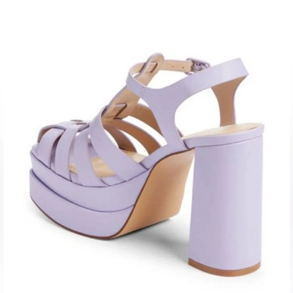NEW! BP Purple Amaya Fisherman Platform Sandals - Size 10 🏎️